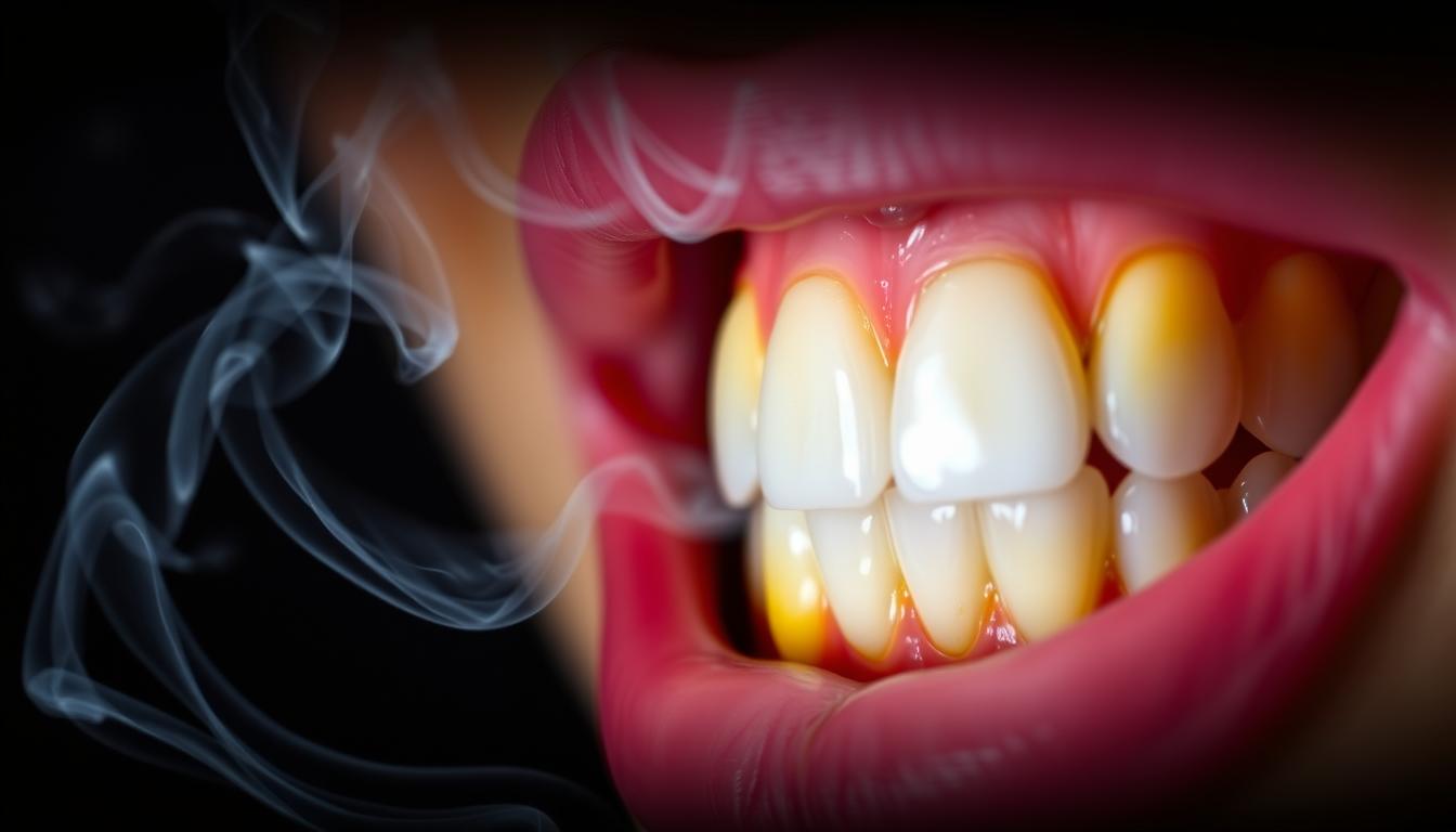 can smoking cause yellow teeth