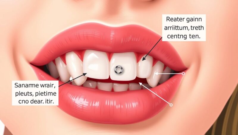 impact of lip piercings on gums